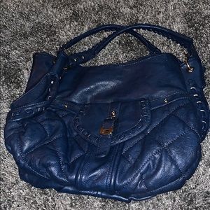 Navy shoulder bag
